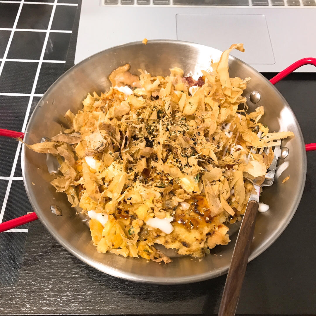 日式大阪烧(详细教程get✅喜欢啥就加点啥😋多重口感共同造就了这个大阪烧～🤗）