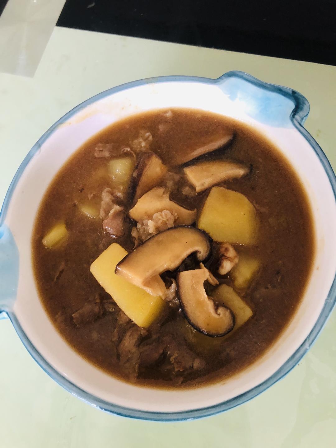 张家口莜面羊肉蘑菇汤的做法