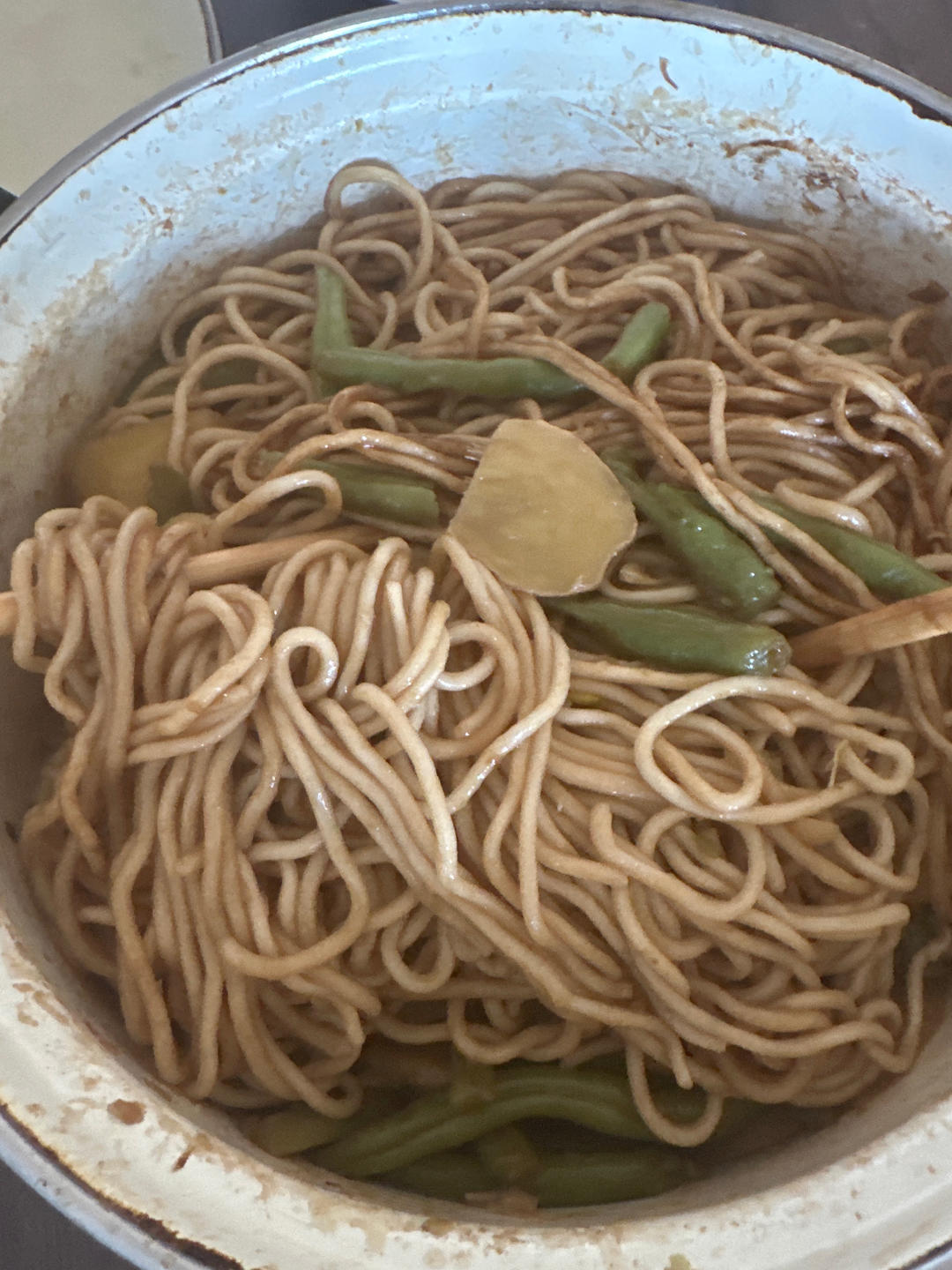 地道老北京扁豆焖面 豆角焖面 太好吃小心吃撑哦