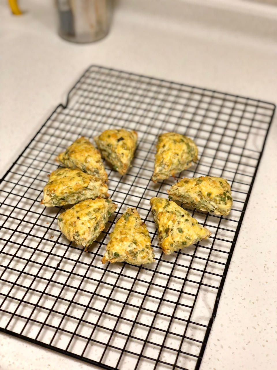 无油无糖香葱肉松司康