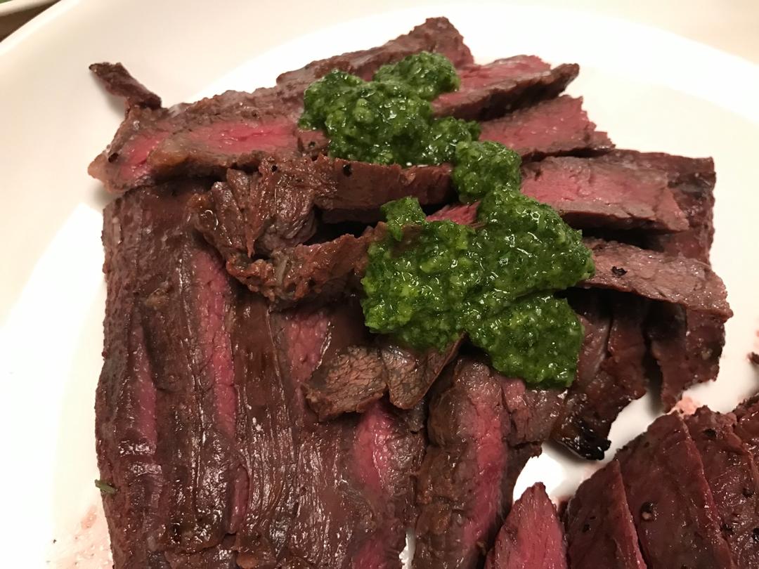 煎腌制薄裙牛排Pan-fried thin skirt steak的做法