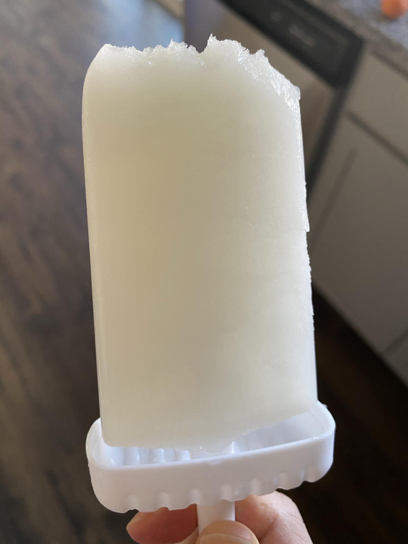 翘着二郎腿的吱吱做的自制老冰棍