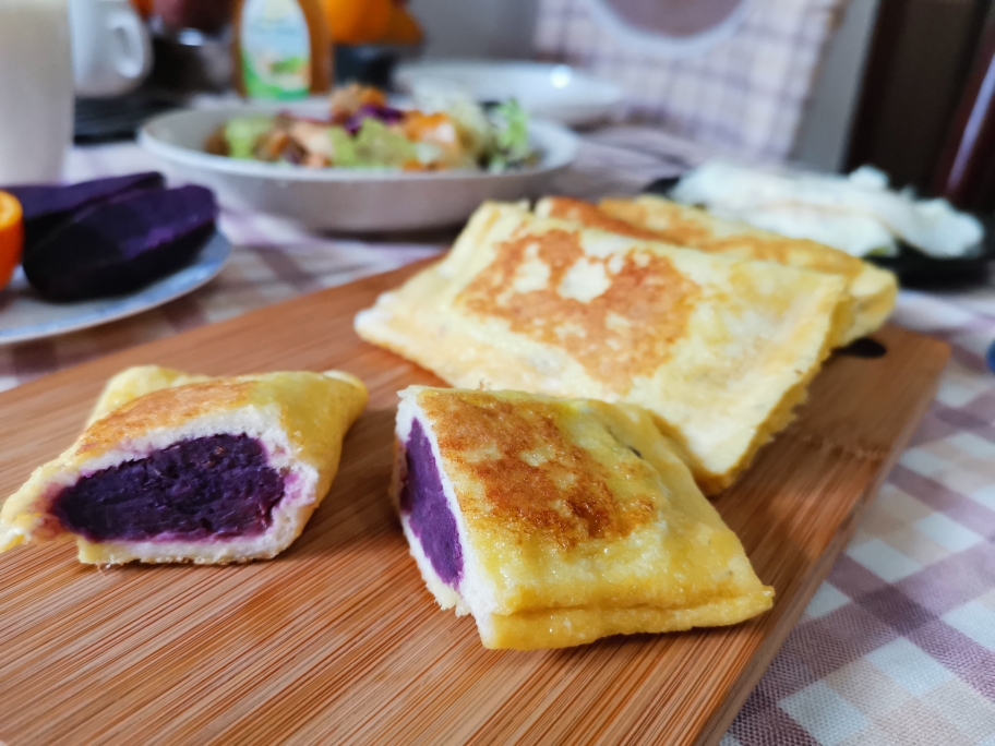 香煎紫薯小面包