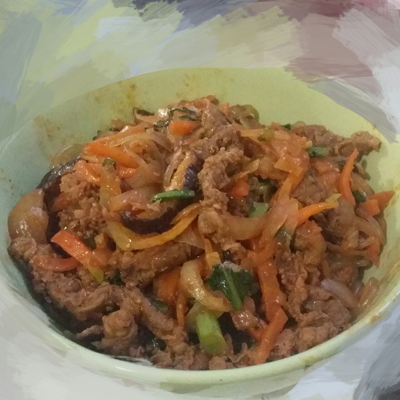 韩式粉丝炒杂菜 Korean Style Glass Noodles with Vegetables