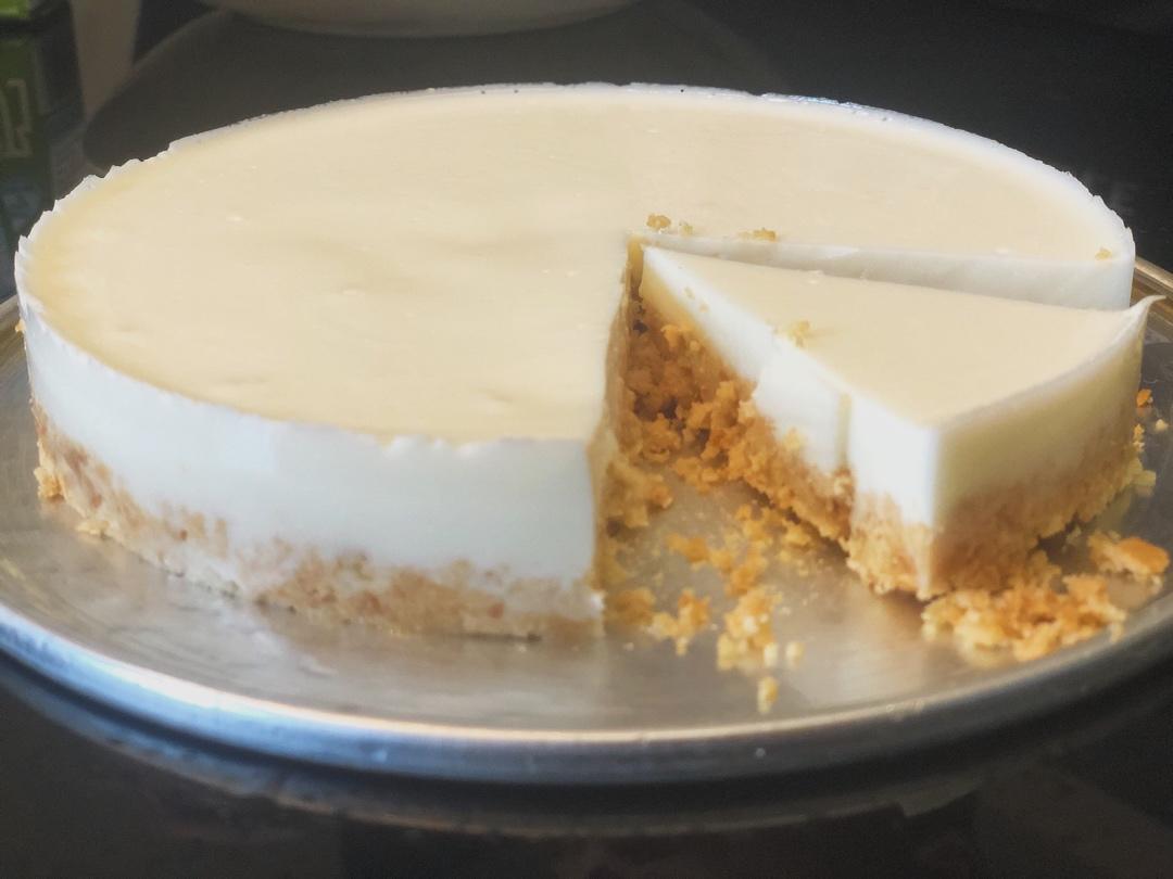 健身党的执著--无奶油无cream cheese酸奶慕斯