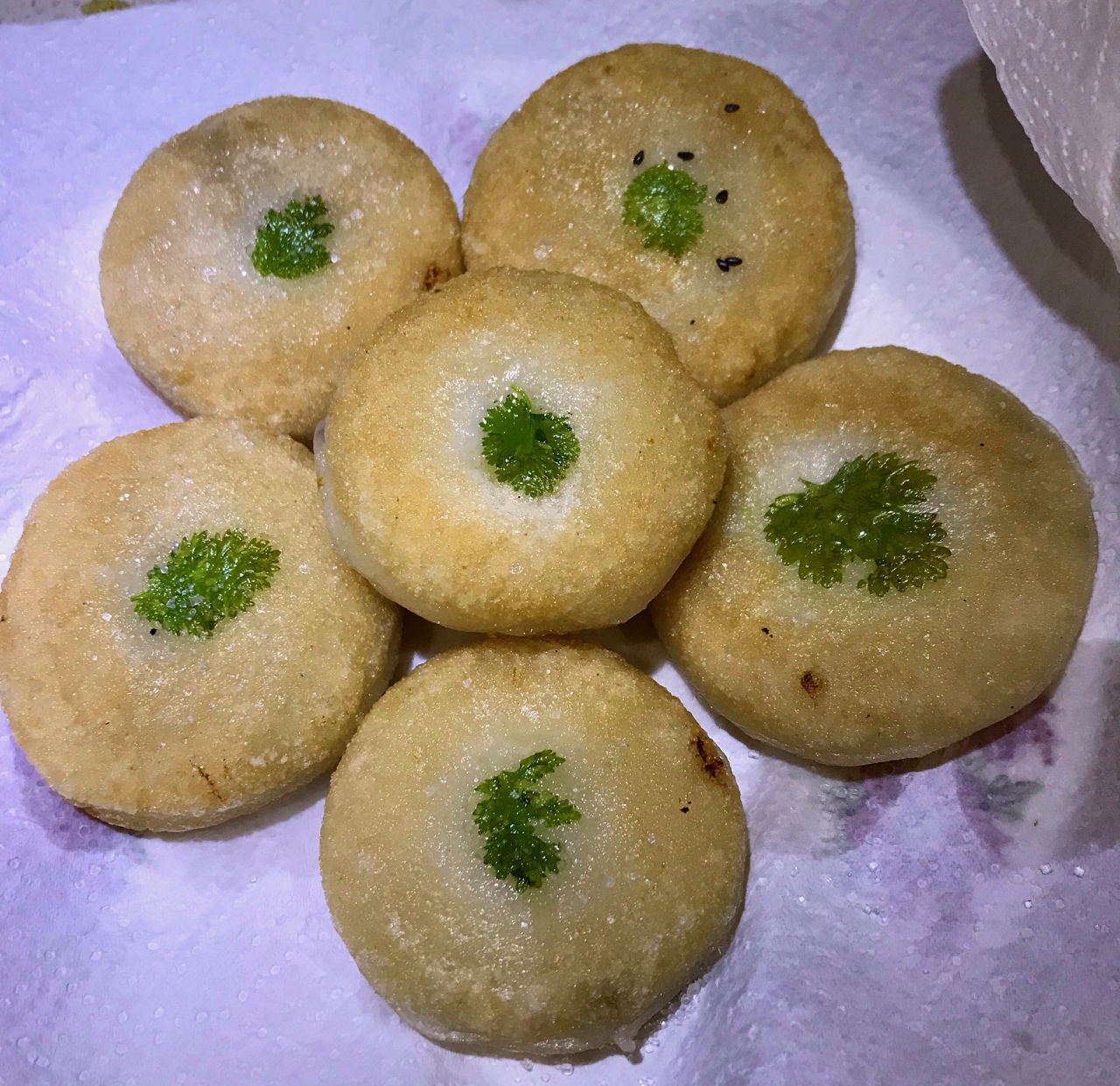 葱油芋艿糯米饼
