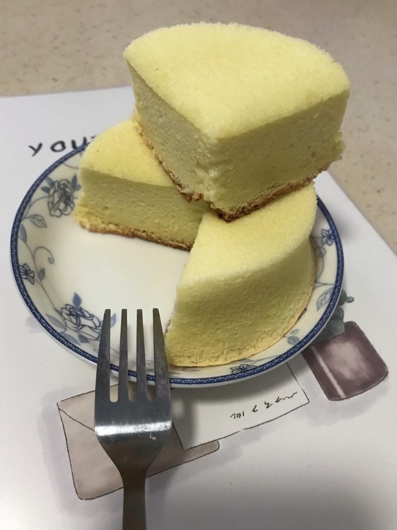 6寸原味戚风蛋糕