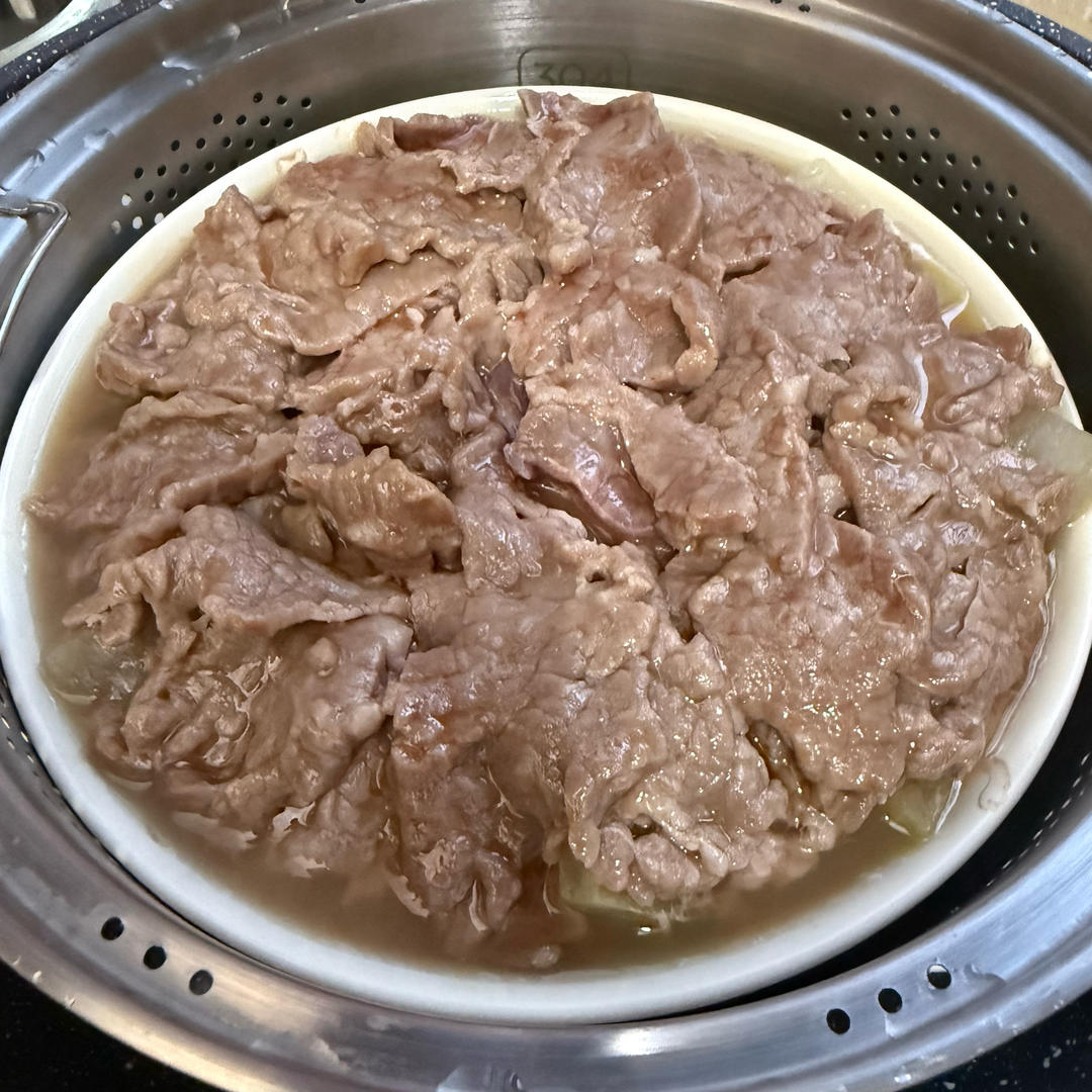 快手健康少油蒜蓉（冬瓜蒸牛肉）