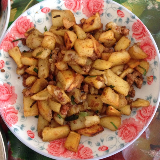 孜然肉末土豆