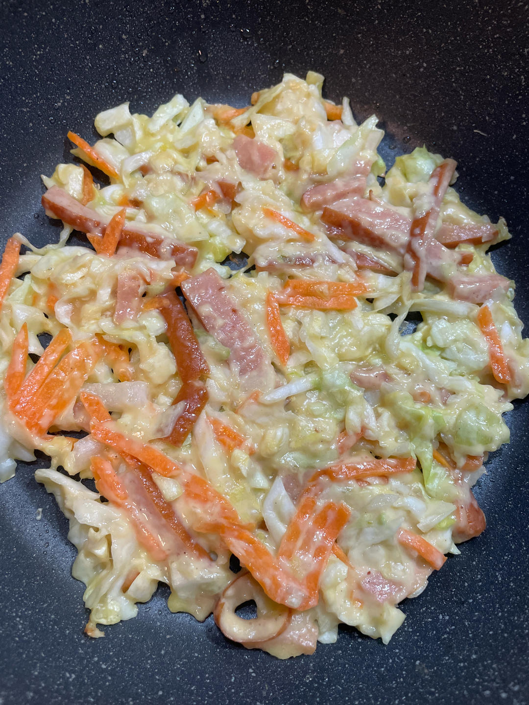 美味卷心菜丝煎饼