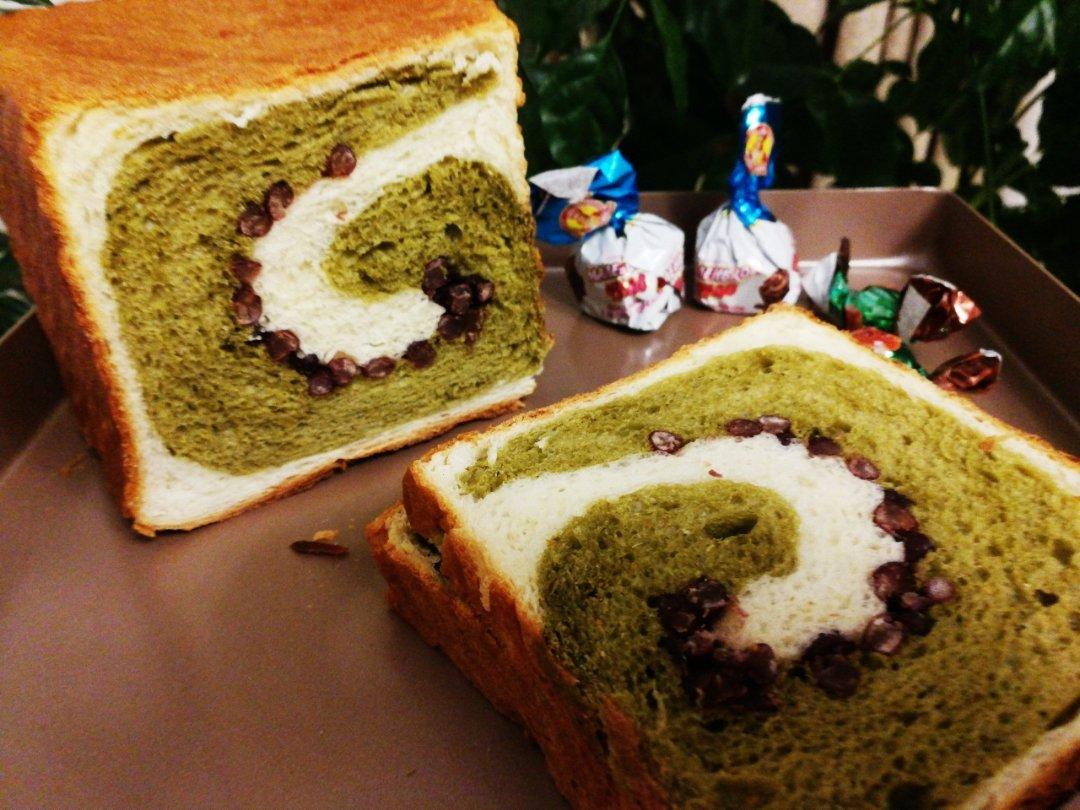 抹茶蜜豆吐司