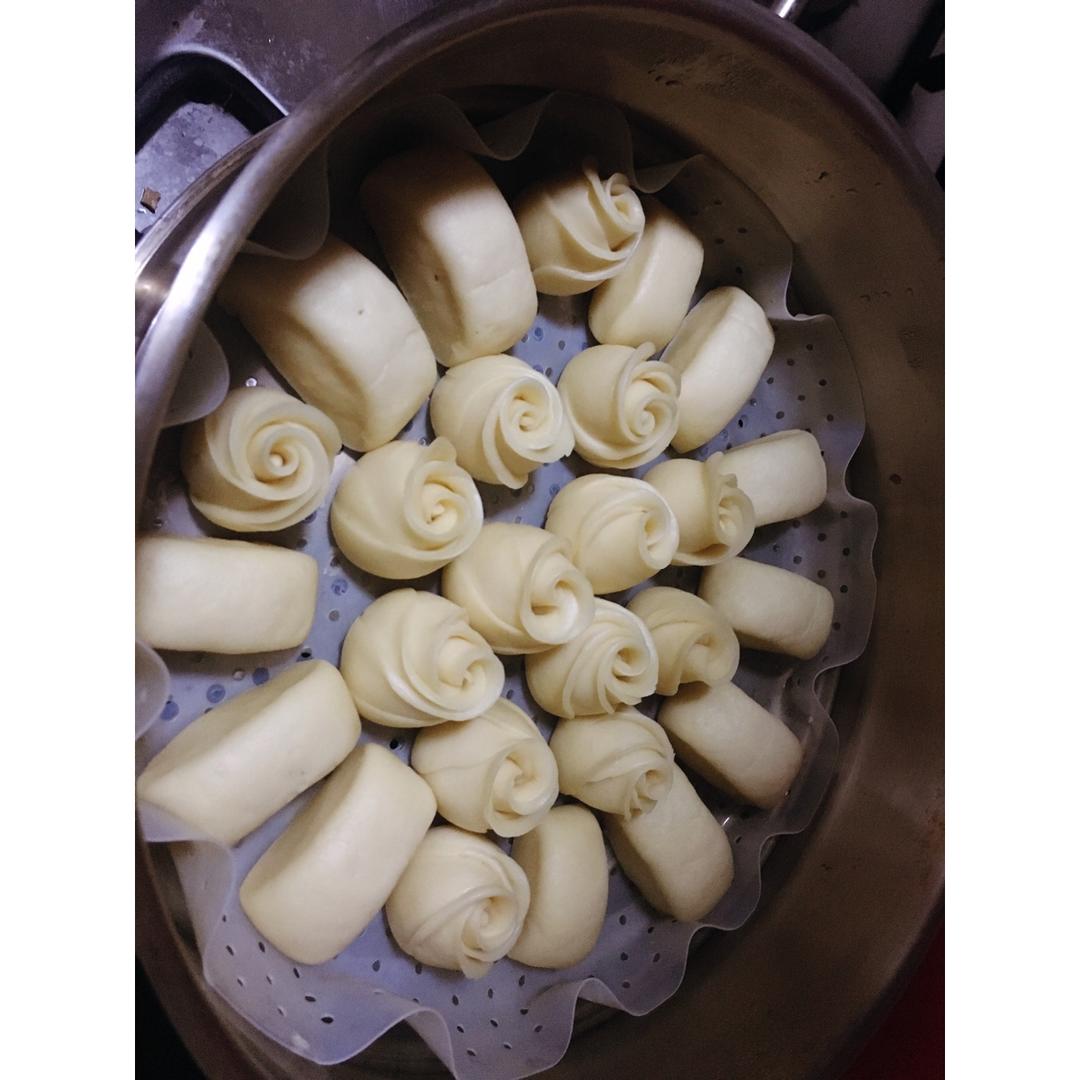 紫薯玫瑰馒头
