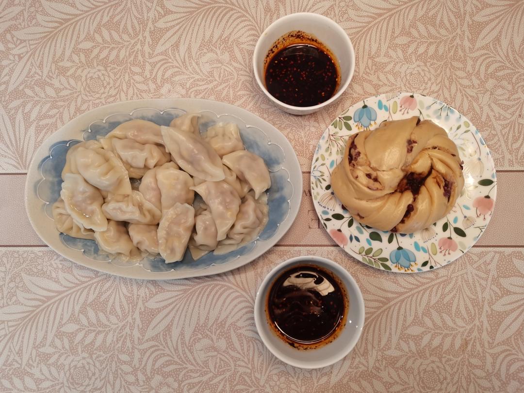 香菇玉米虾仁猪肉饺子