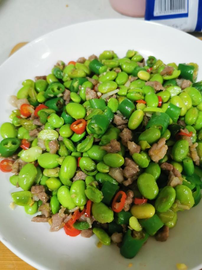 炒毛豆