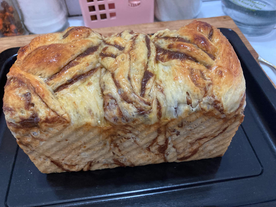 （和面机版）原味双色可可吐司