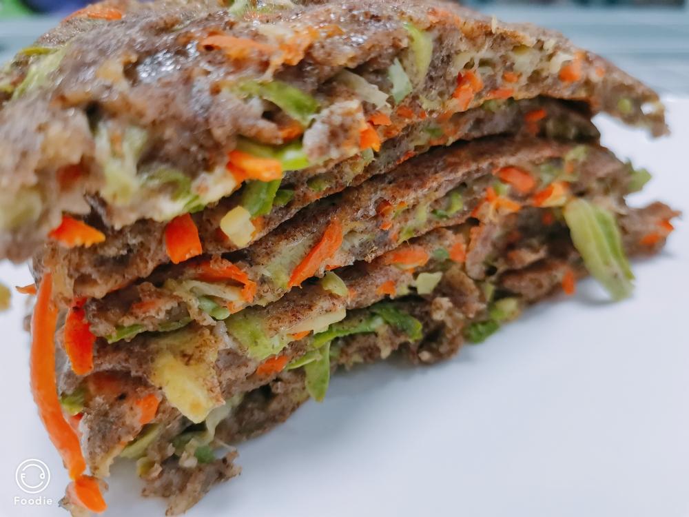 全麦双蔬饼，饥饿去无影