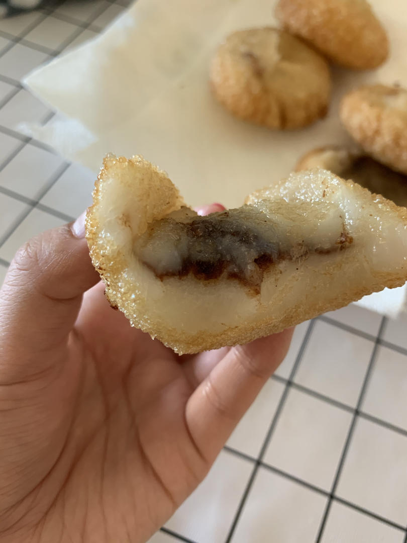 东北油炸糕（糯米粉豆沙馅儿）不翻车很简单