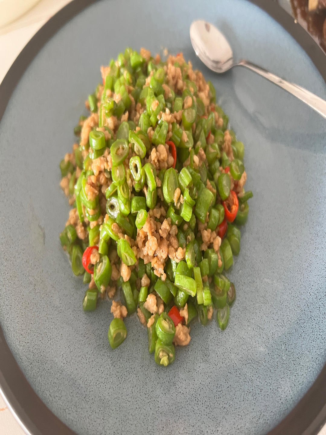 香辣过瘾，超级无敌下饭神器～豆角炒肉沫