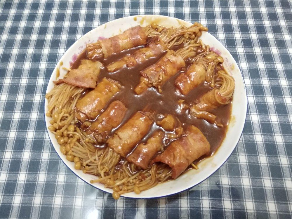 金针菇培根卷