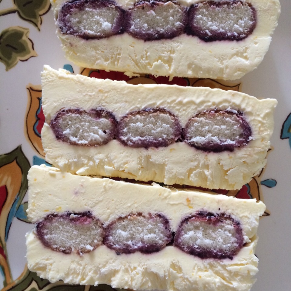 柠檬蓝莓冰淇淋蛋糕Semifreddo