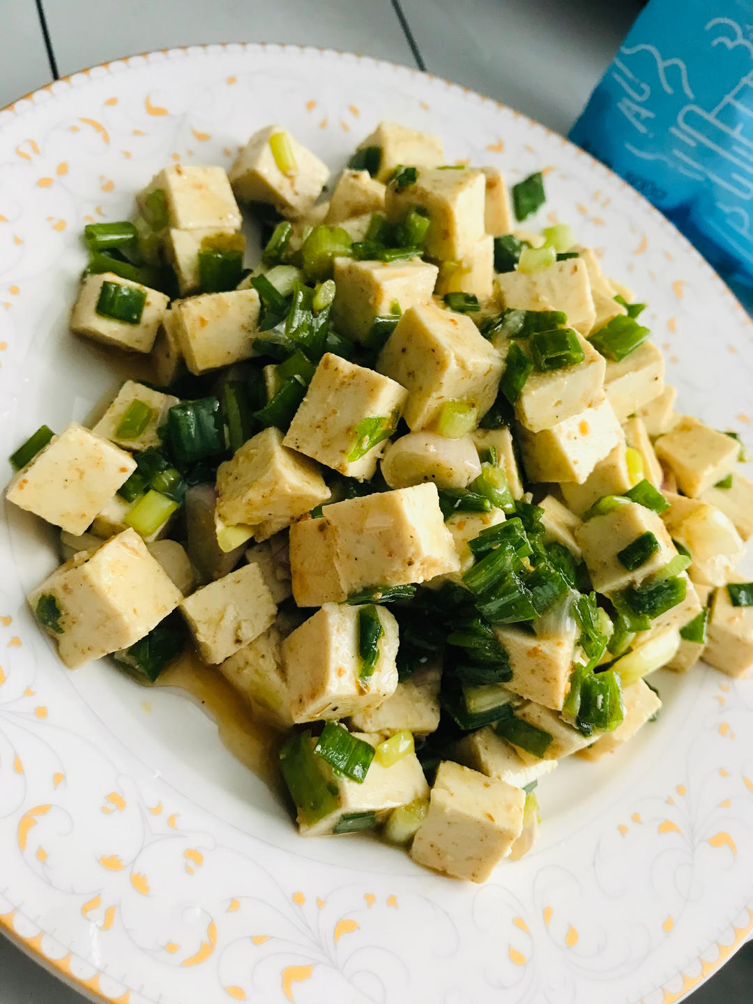 家庭版小葱拌豆腐😋