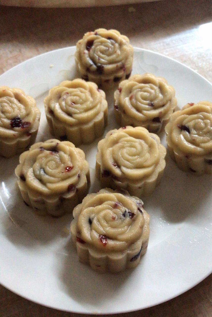 撧highness做的蔓越莓绿豆糕