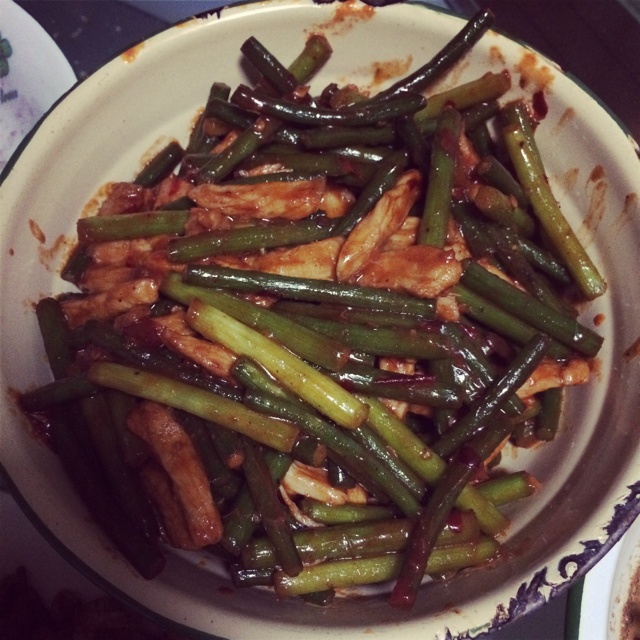 蒜薹炒肉丝