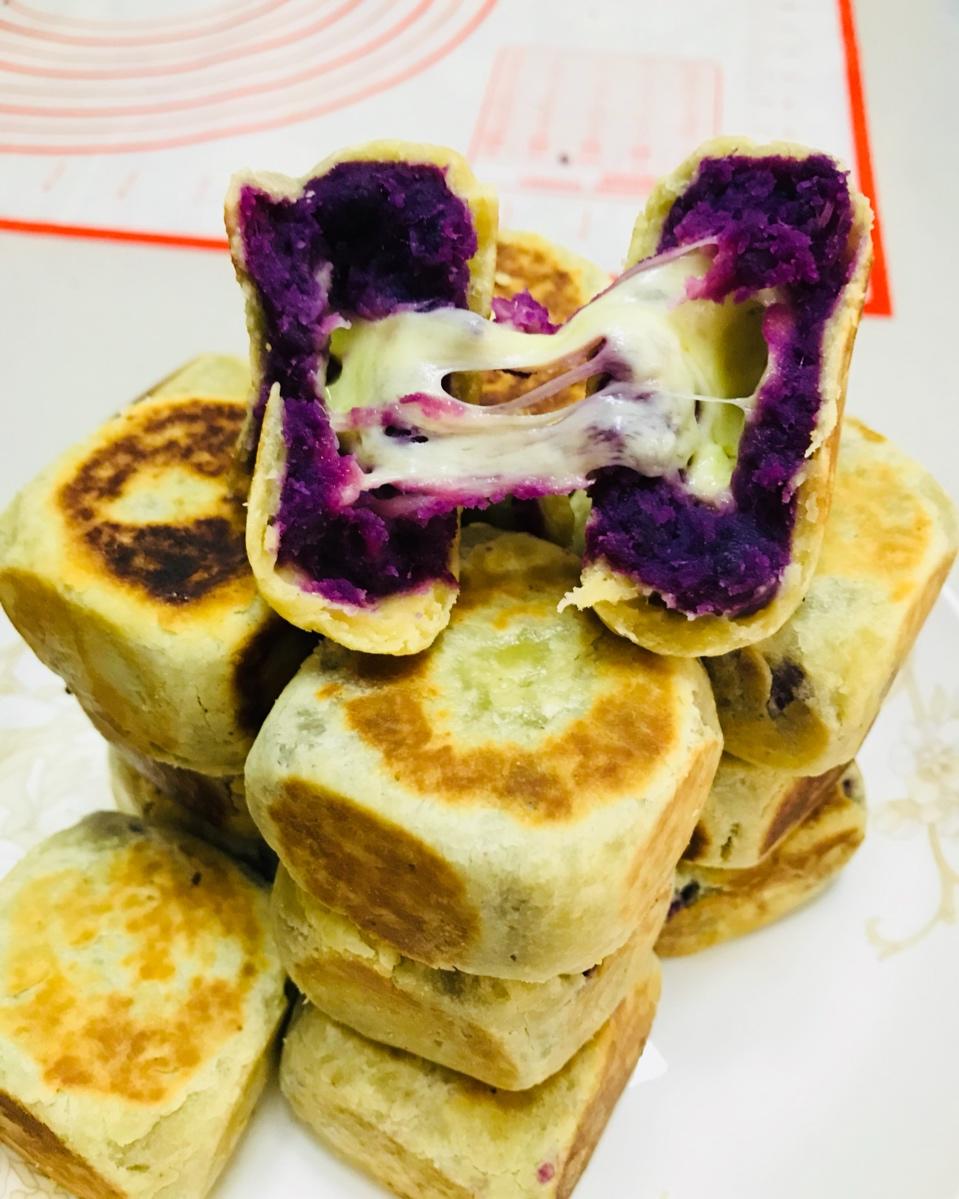 【爆浆紫薯仙豆糕】