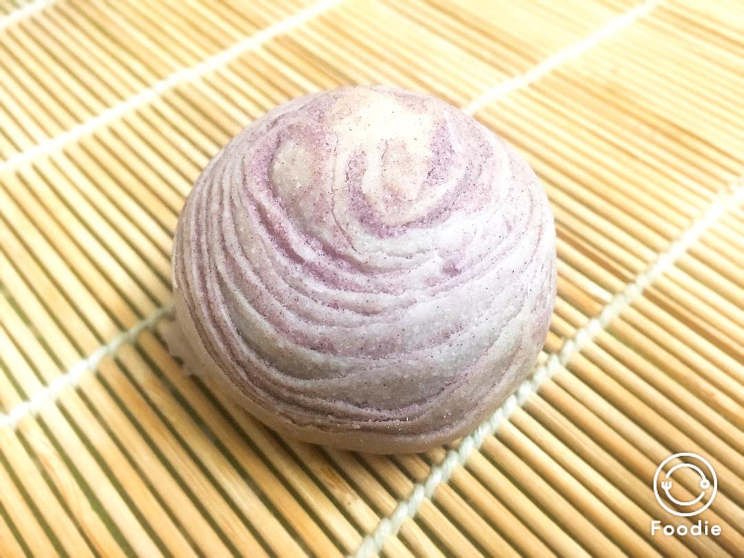 蛋黄酥~紫薯、抹茶、原味~花好月圆，中秋快乐~内附一次做六色蛋黄酥方法~