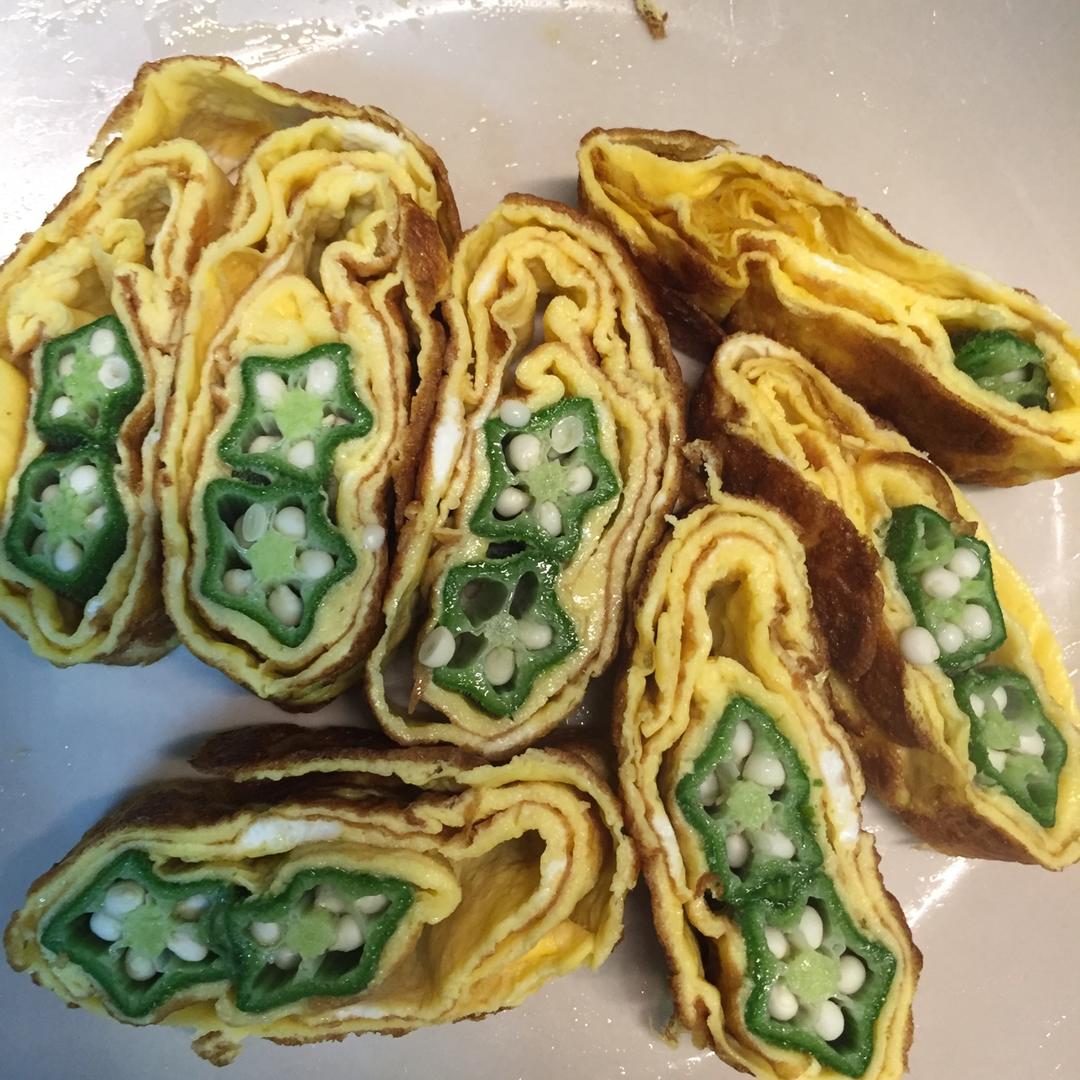 【花姐】秋葵厚蛋烧