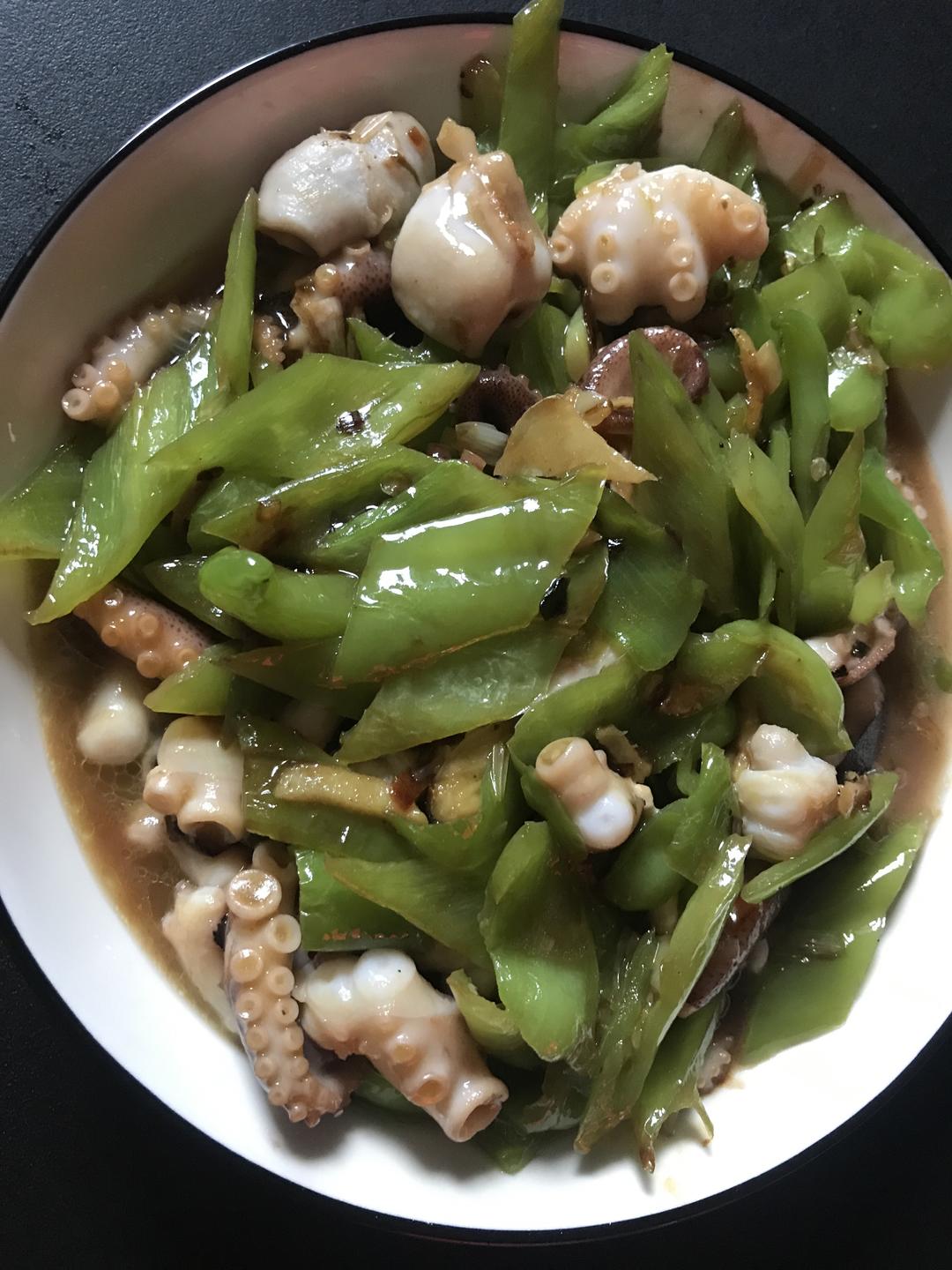 辣炒八爪鱼（附处理方法）