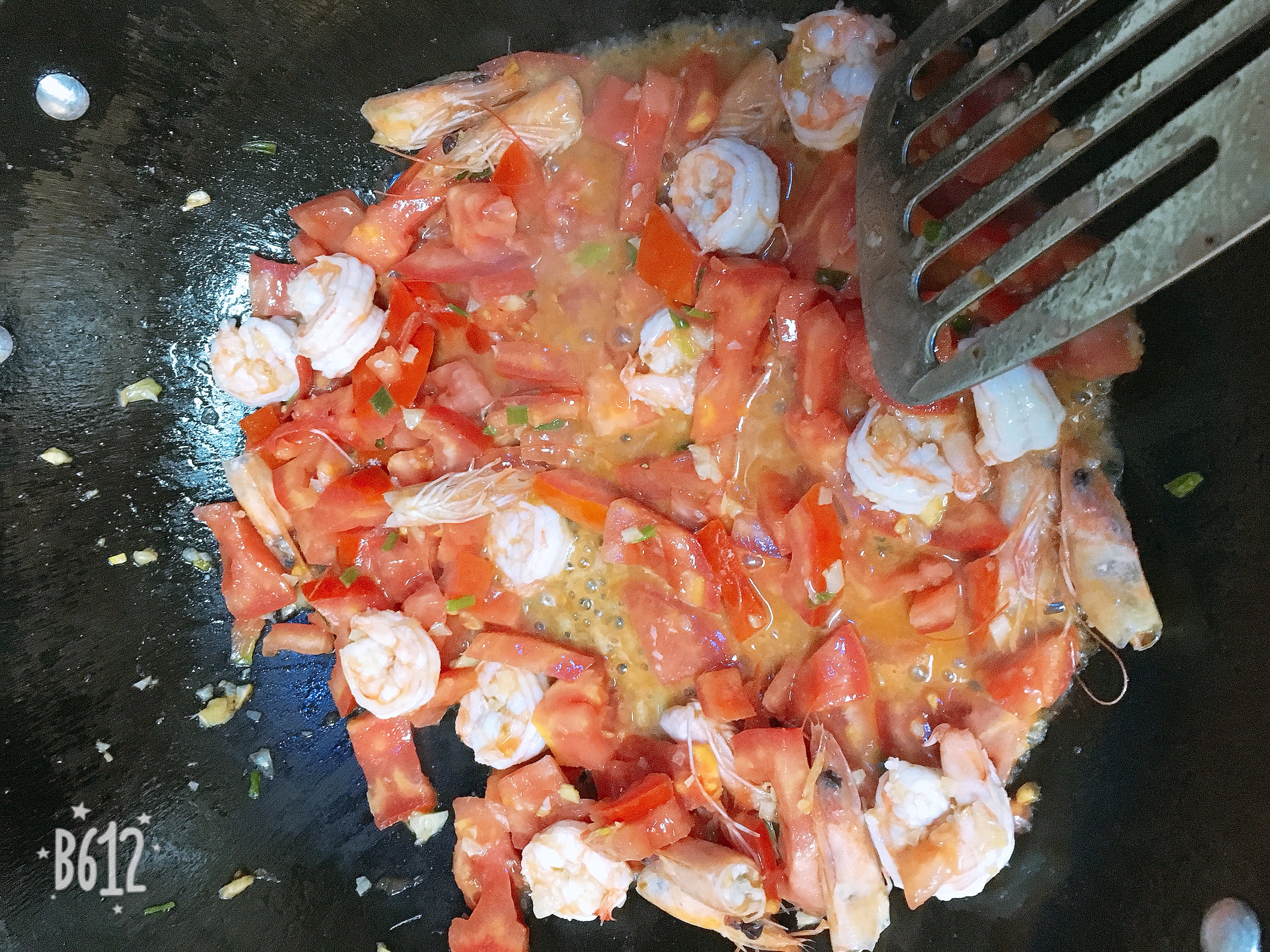 番茄鲜虾蘑菇汤的做法 步骤7