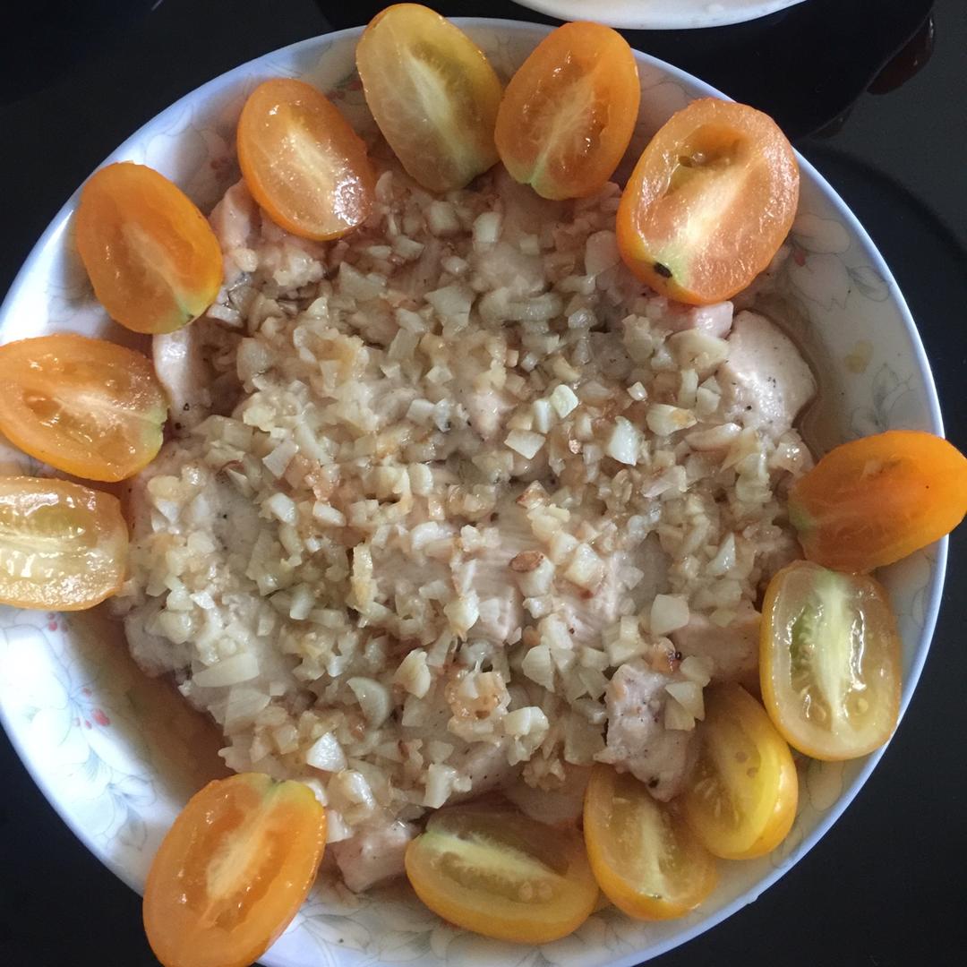 蒜蓉蒸鸡胸（鸡腿）