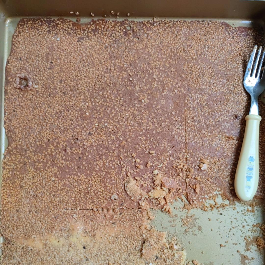 最最最简单快手的芝麻薄脆饼