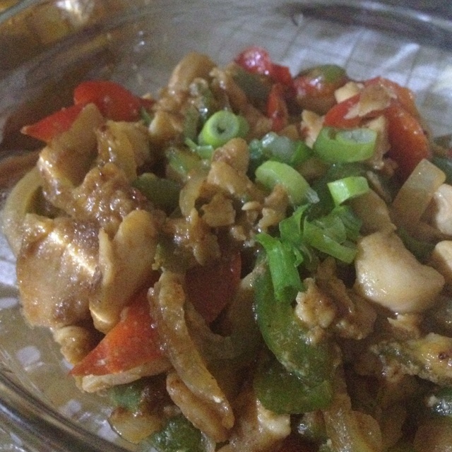 蚝汁鸡肉葫芦丁