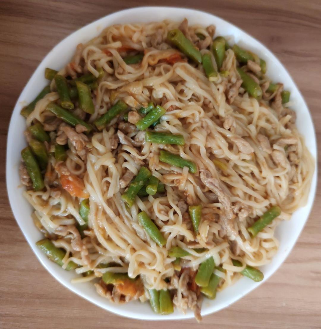 挂面版「河南豆角焖面」