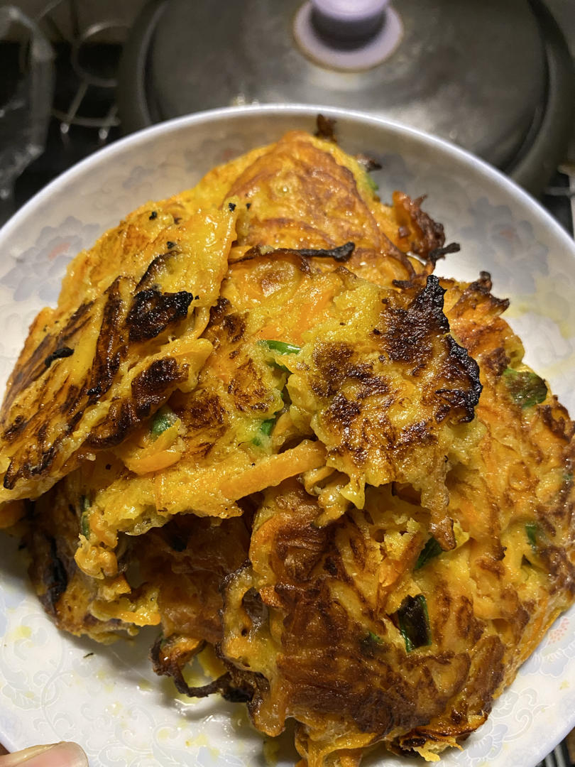 营养早餐 胡萝卜鸡蛋饼