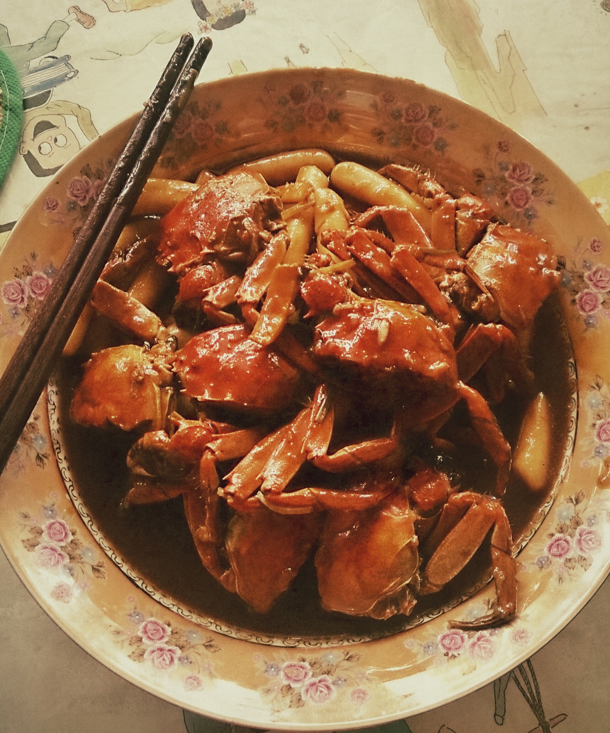 毛蟹炒年糕