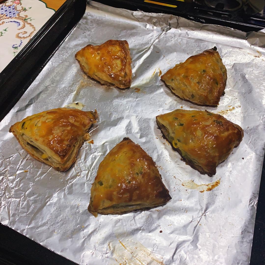 三文鱼芝士饼（手抓饼烤箱版）