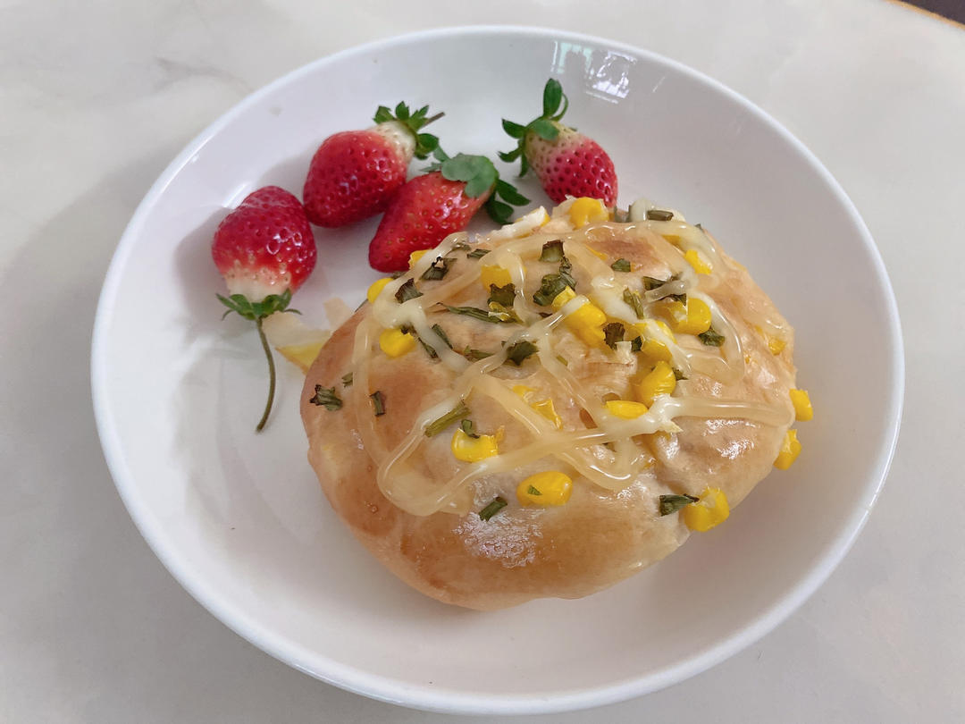 香葱火腿肉松面包