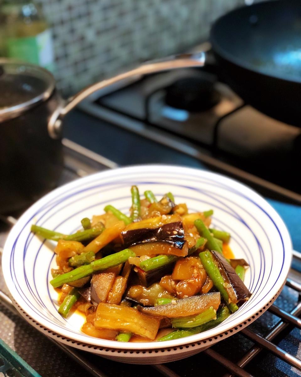 绝杀米饭的茄条焖豆角