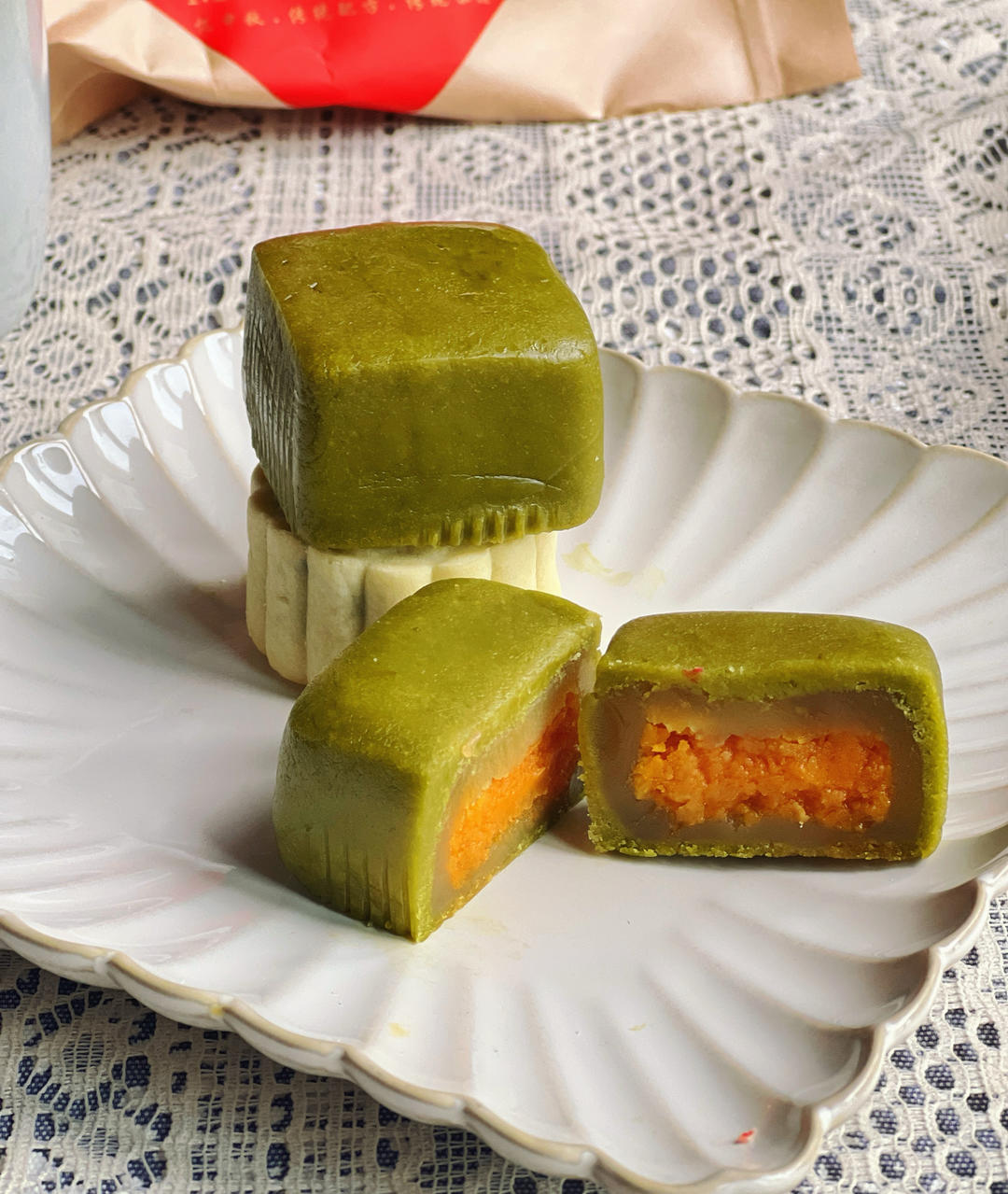 砖茶月饼