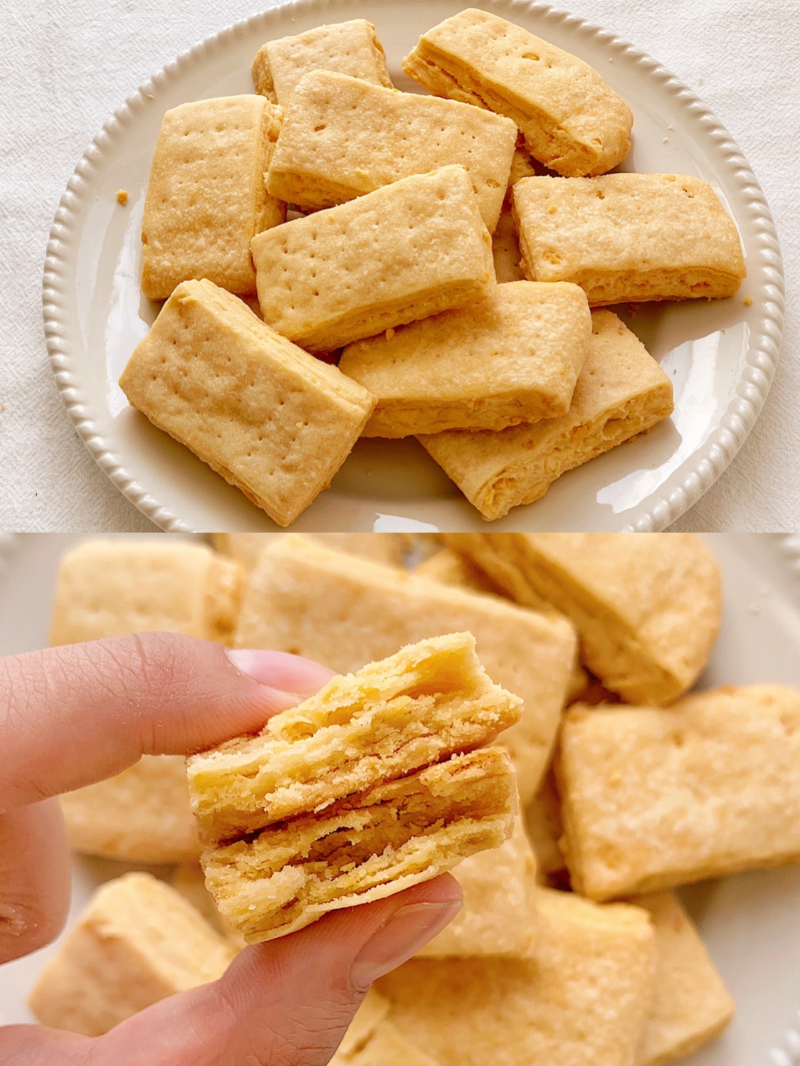 🔥㊙️酥掉渣的咸蛋黄饼干‼️一学就会，超好吃的做法