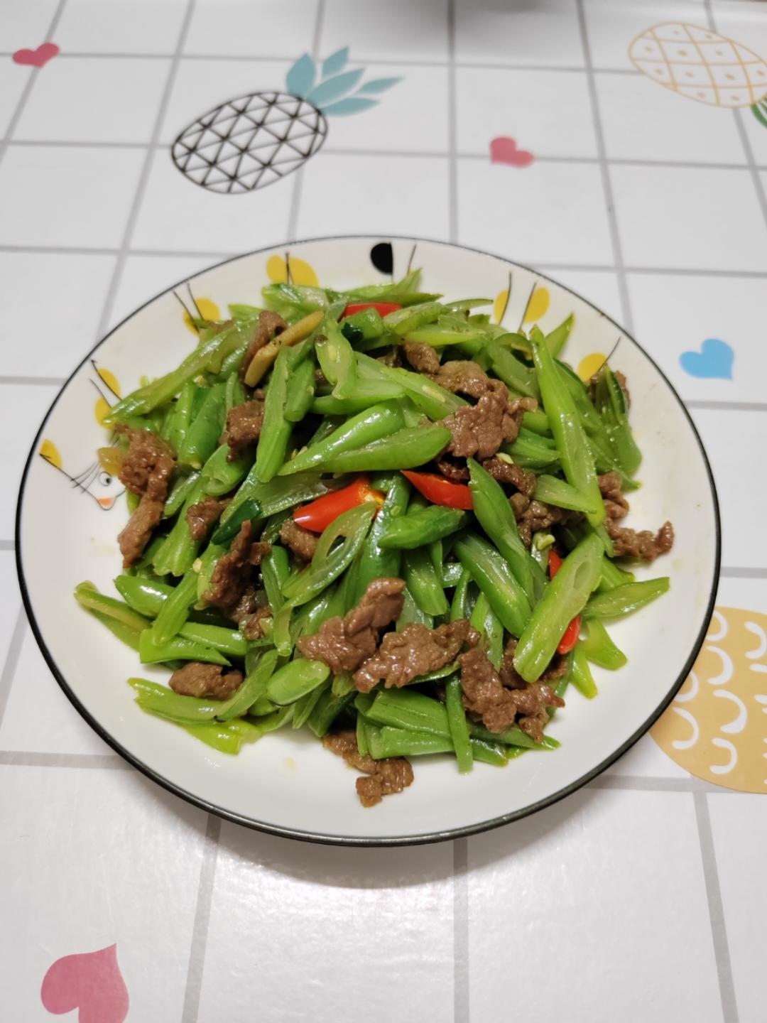 四季豆炒牛肉