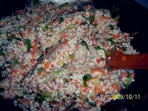 彩椒&茄子米腸 &茄子饭的做法 步骤2