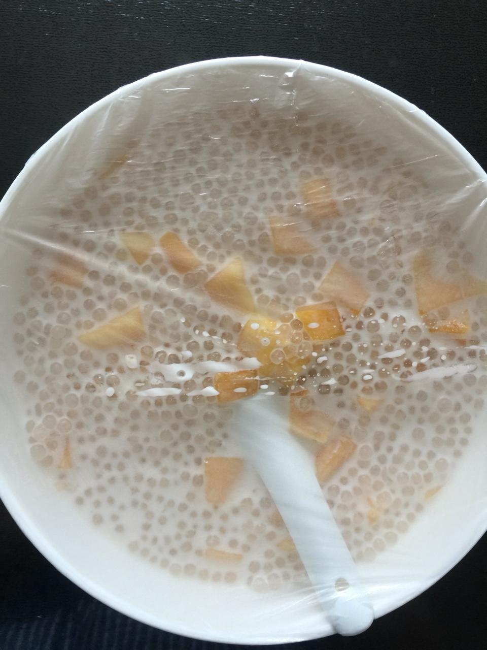 健康低脂芒果酸奶西米露