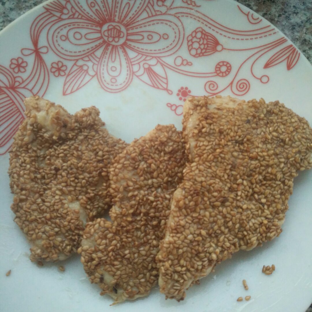 芝麻煎鸡胸