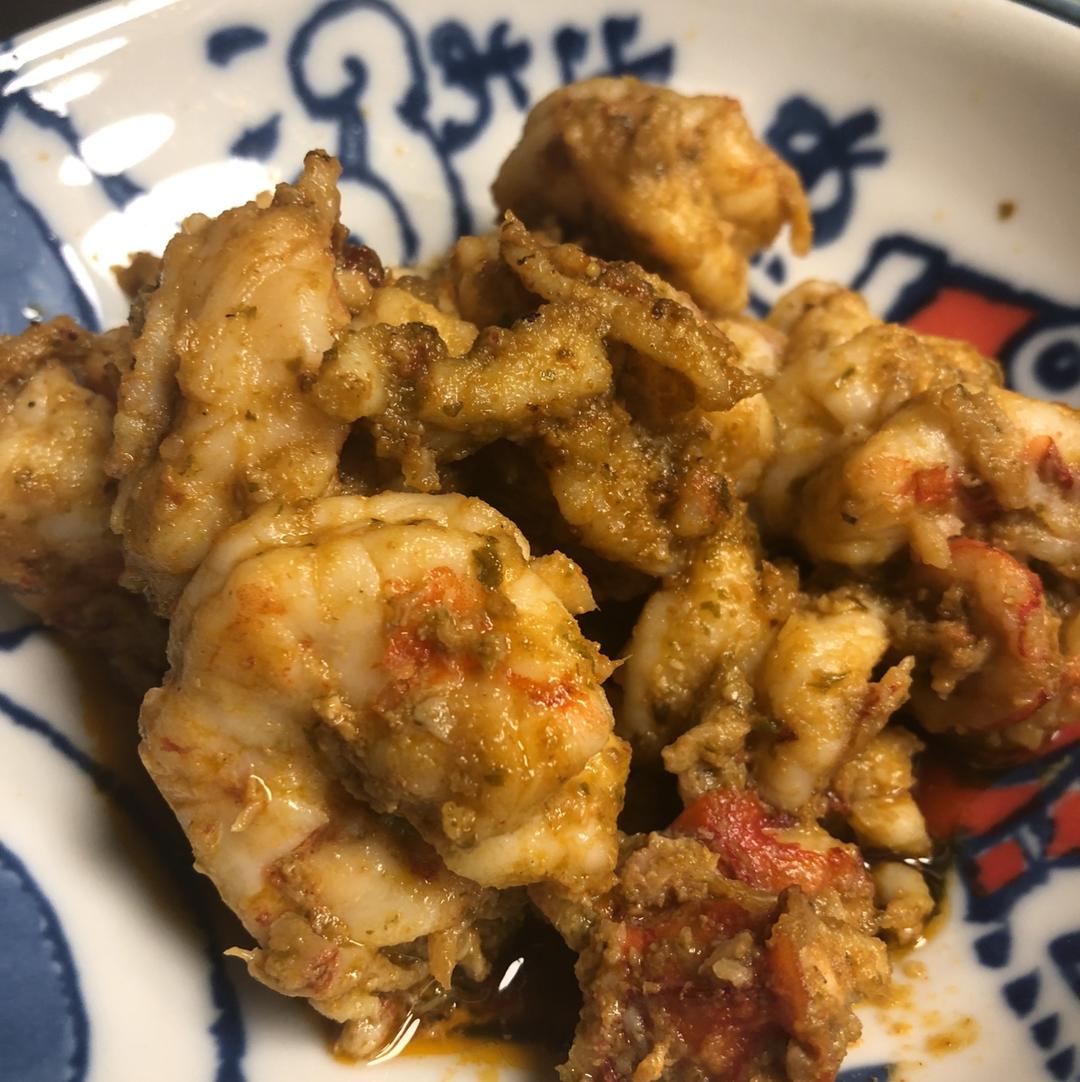 蒜香牛油虎虾