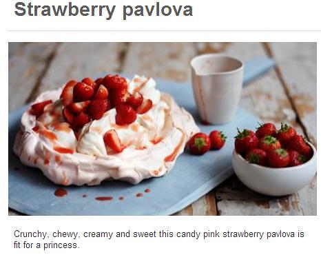 Strawberry pavlova（帕芙洛娃）的做法