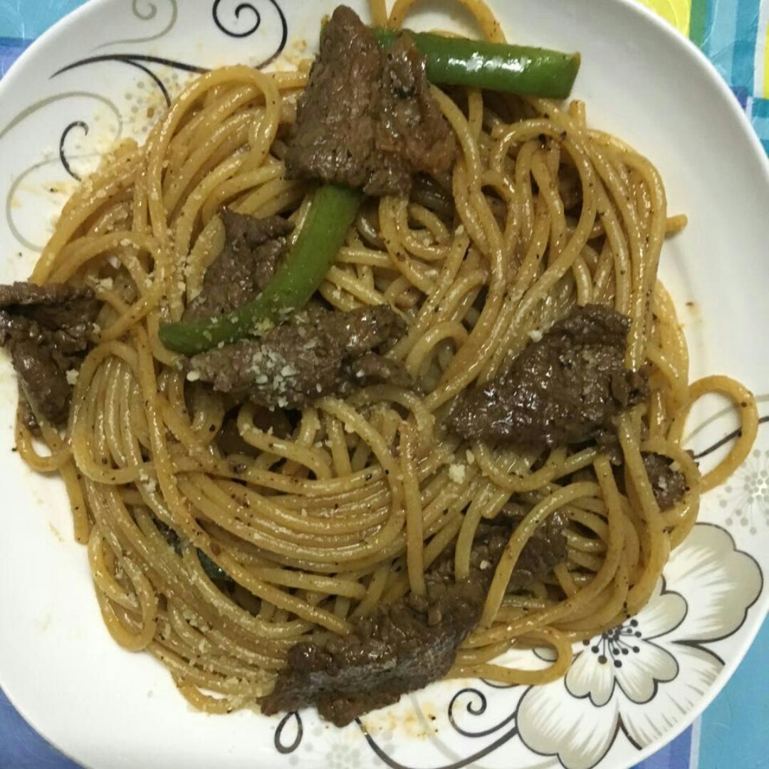 黑椒牛柳意面